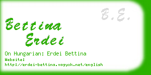 bettina erdei business card